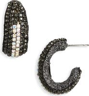 Deepa Gurnani Biles Crystal Hoop Earrings