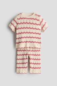 H&M 2-piece pointelle-knit cotton set