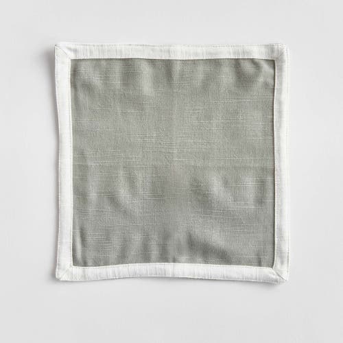 Napa Home & Garden Fernbrook Cocktail Napkins Set Of 4 In Gray