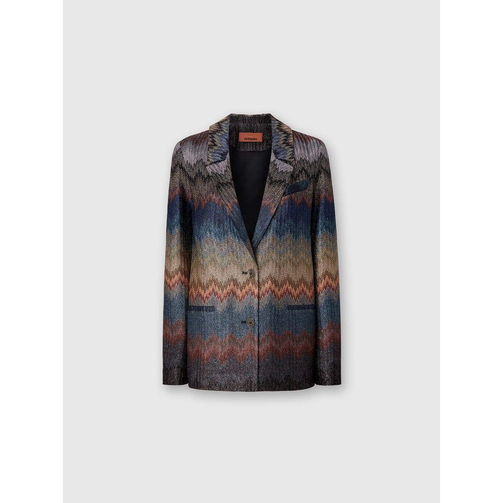 Missoni Chevron-pattern Blazer In Multi