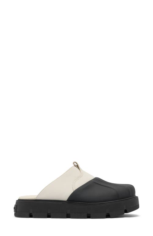 Sorel Rein Cb Clogs In Chalk/black