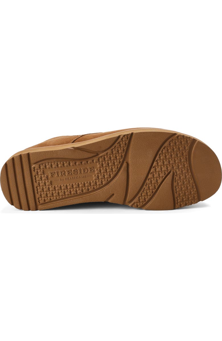 Dearfoams Fireside Craft Stitch Water Repellent Chukka Boot, Alternate, color, Chestnut