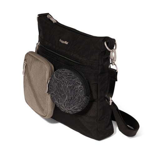 Baggallini Snap & Go Modular Slim Crossbody Bag In Black