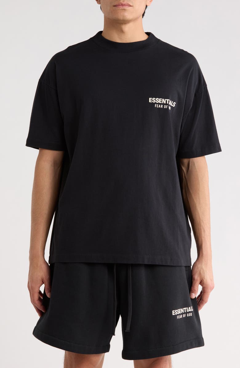 Fear of God Essentials Classic Fit Logo Graphic T-Shirt, Main, color, Vintage Black