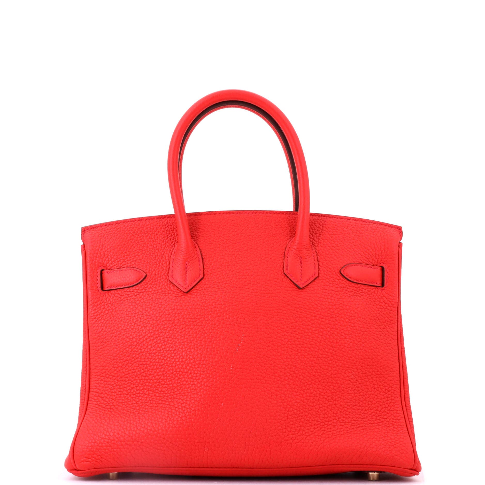 Pre-Owned Hermes Birkin Handbag Red Togo with Gold Hardware 30, Alternate, color, Geranuim