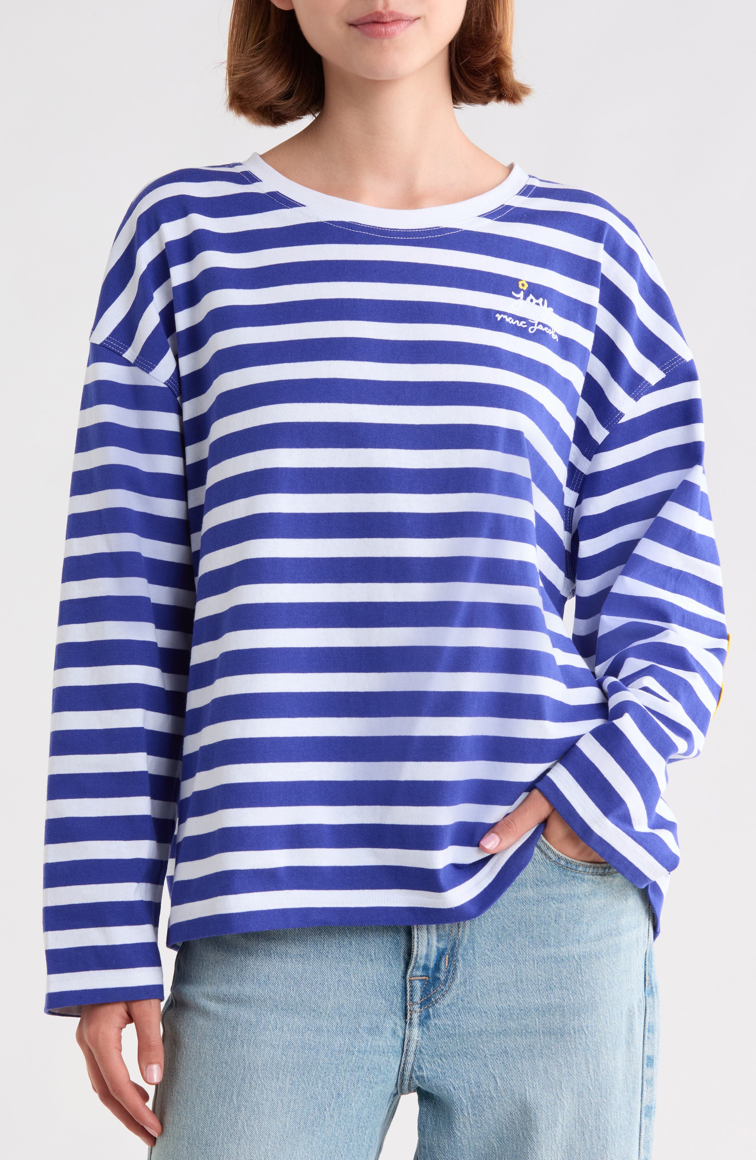 Daisy Stripe Long Sleeve Top