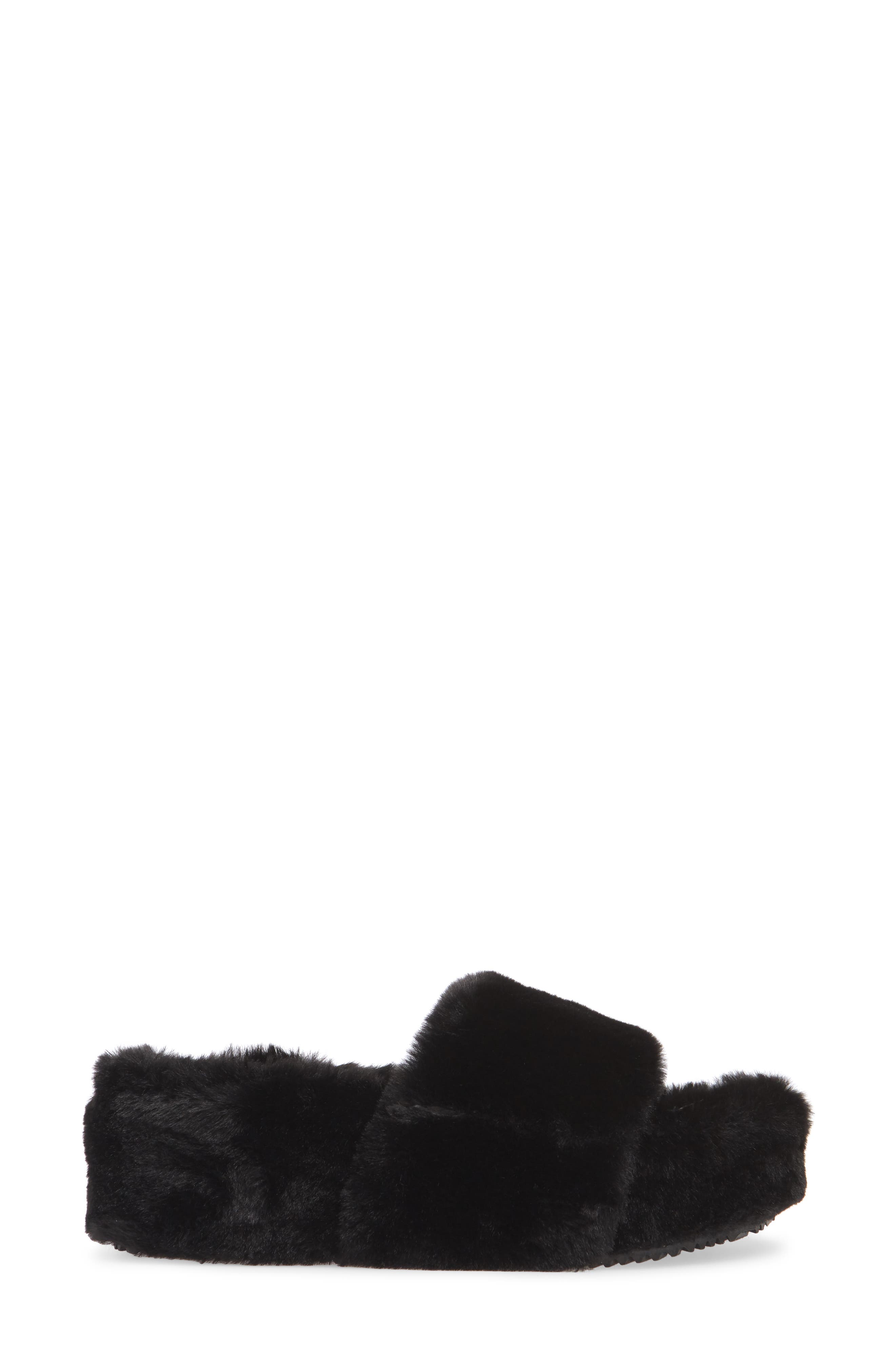 Steve Madden Fabfuzz Faux Fur Platform Slipper, Alternate, color, 