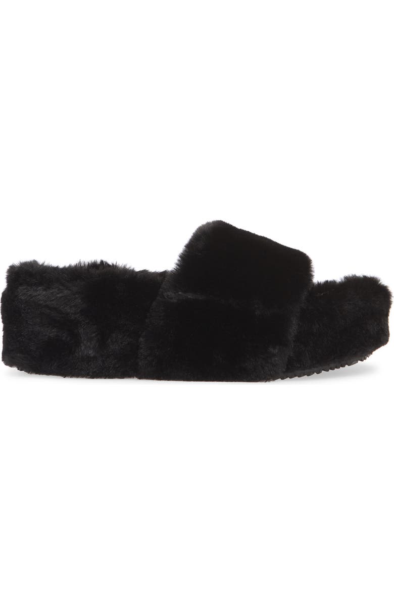 Steve Madden Fabfuzz Faux Fur Platform Slipper, Alternate, color,