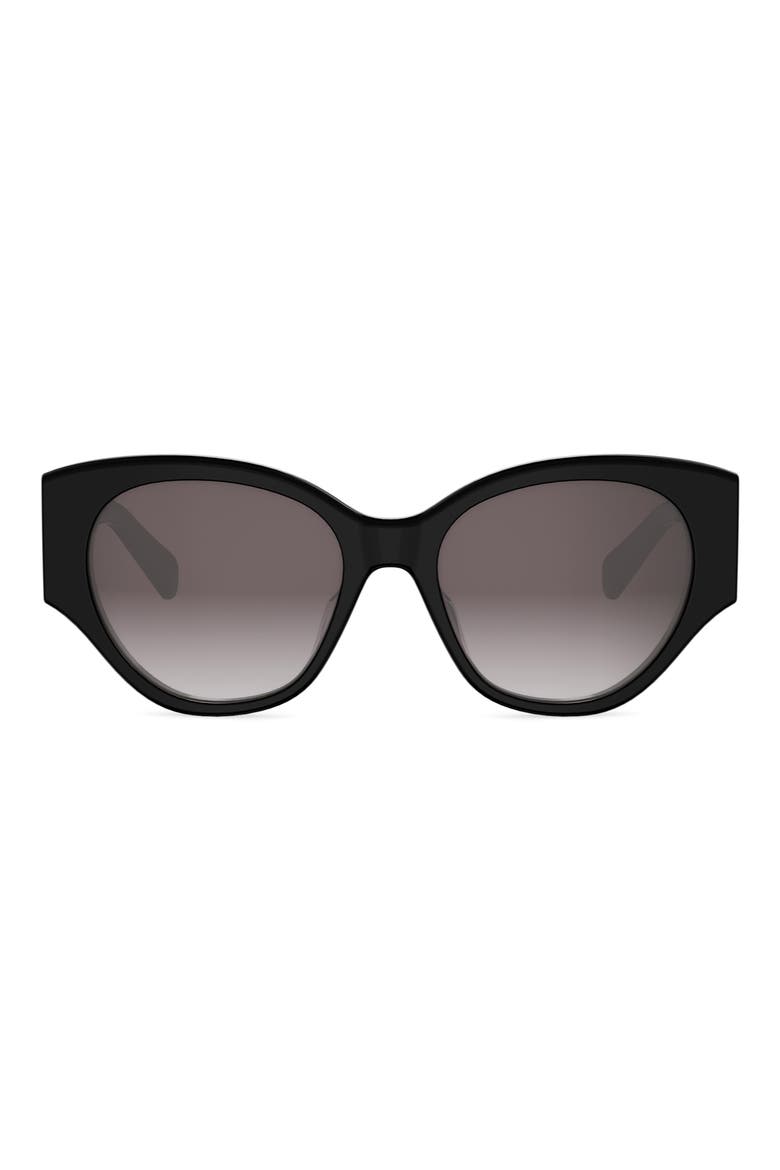 Maxi Triomphe 55mm Butterfly Sunglasses, Main, color, SHINY BLACK / GRADIENT ROVIEX