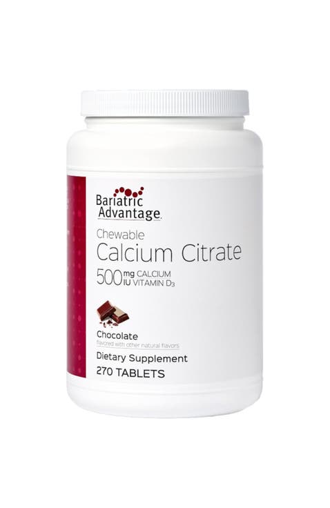 Calcium Citrate Chewable 500mg Supplement 270 Count