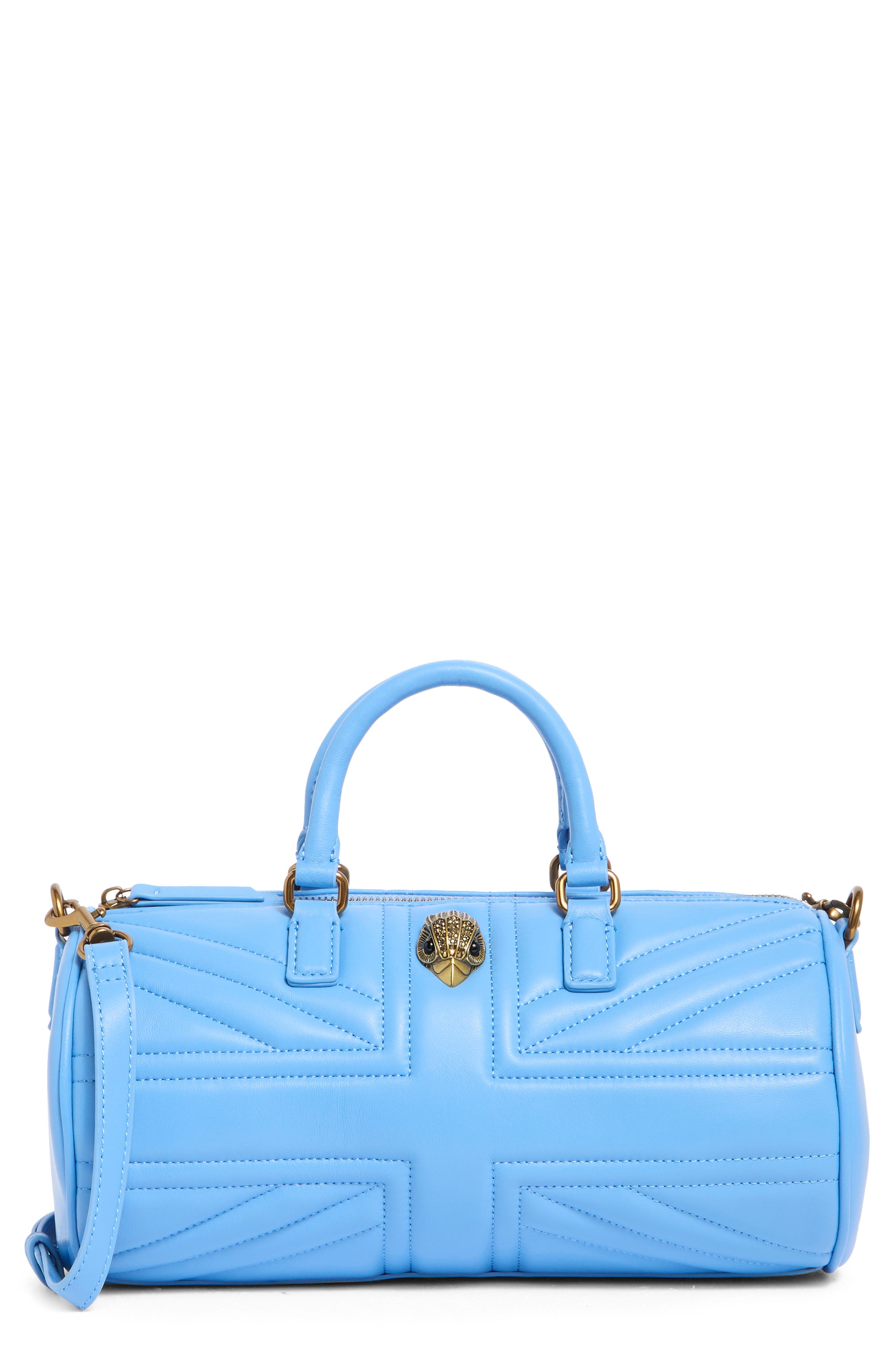 Kurt Geiger London Kensington UJ Quilted Leather Barrel Bag, Main, color, 