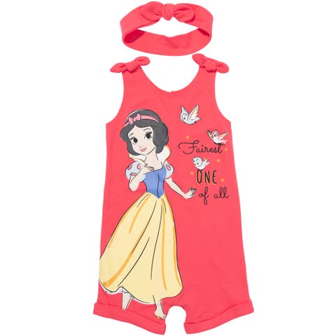 Princess Sleeveless One-Piece and Headband Set