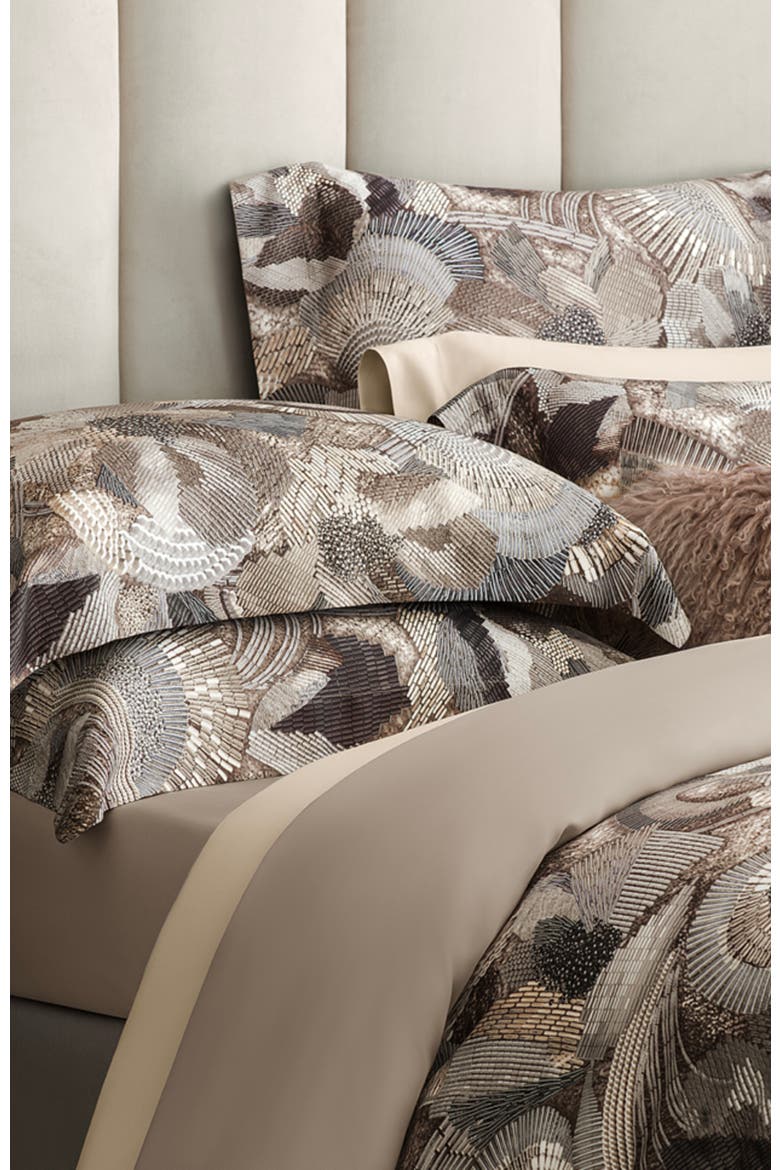 Ligardes duvet cover, Alternate, color, Brown