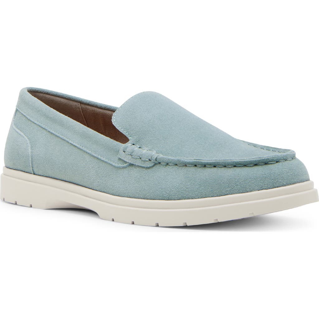 Blondo Alex Waterproof Moc Toe Loafer In Green Suede