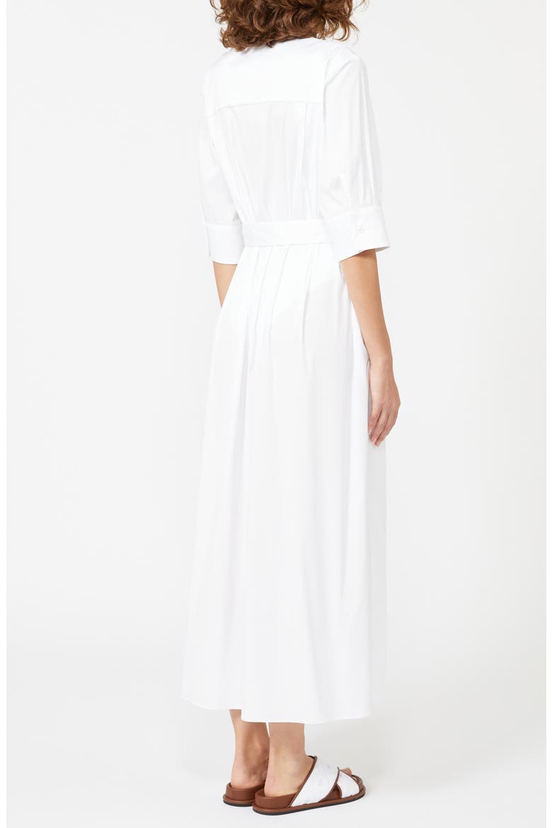 Cognac Stretch Cotton Blend Cover-Up Dress, Alternate, color, OPTICAL WHITE