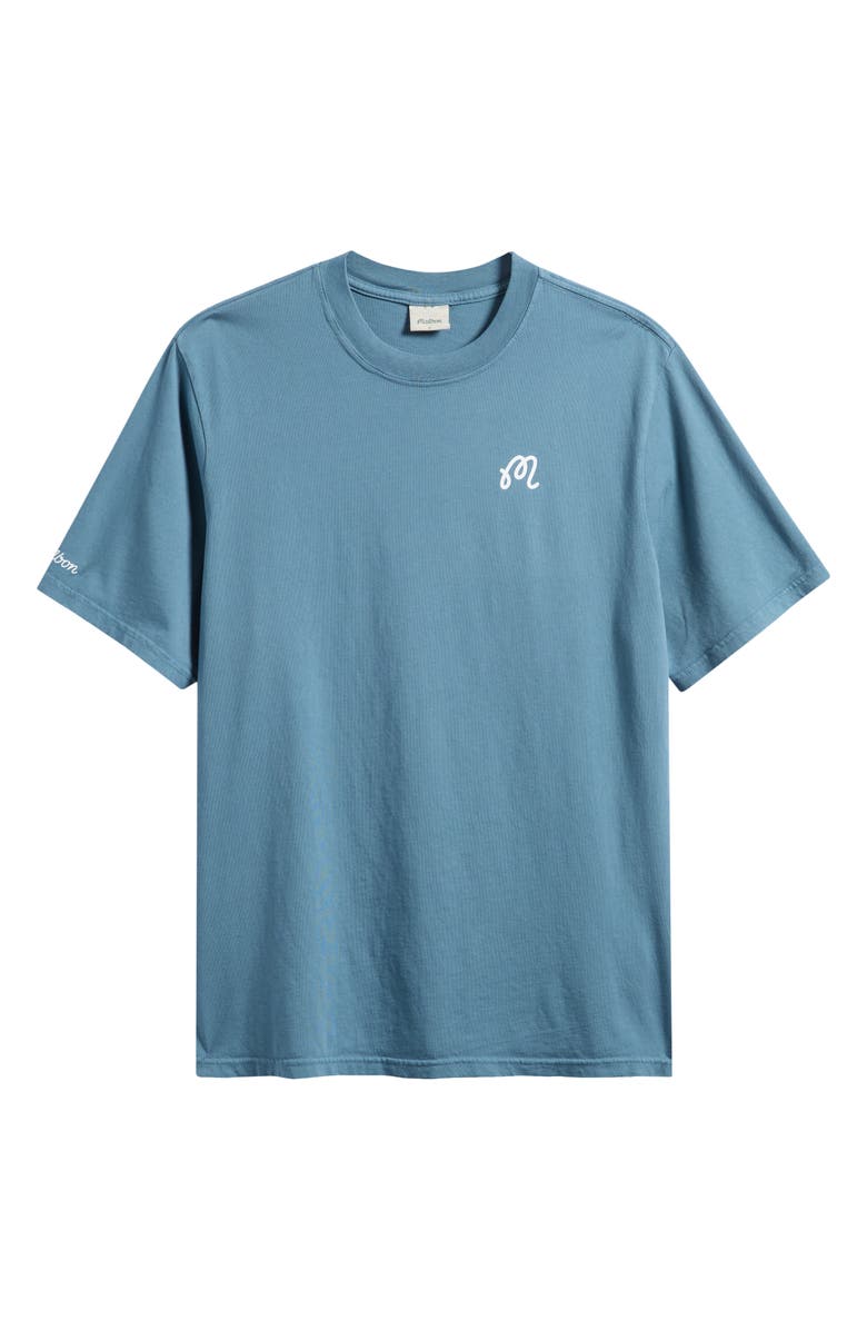 MALBON Bermuda Cotton Graphic T-Shirt, Main, color, Aegean Blue