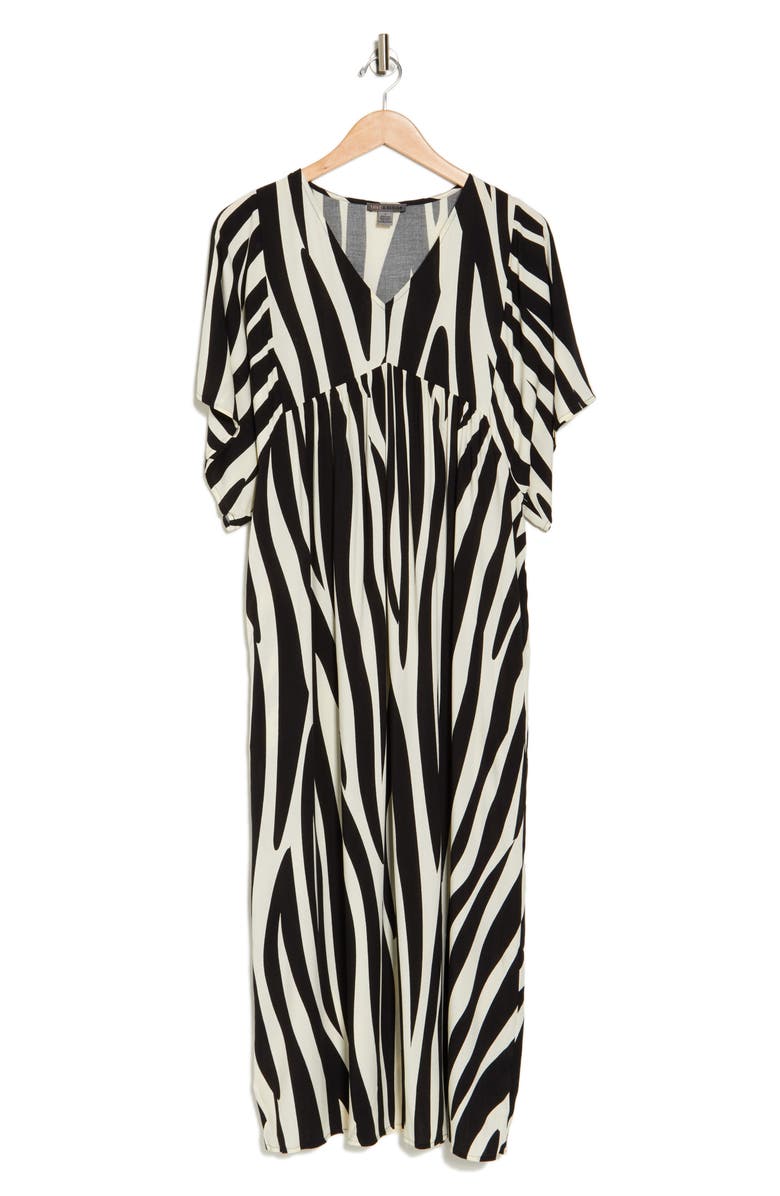 BY DESIGN Molly Maxi Dress, Alternate, color, Contrast Zebra