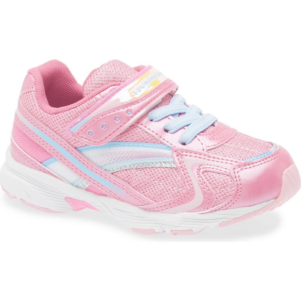 Tsukihoshi Glitz Washable Sneaker in Pink/Light Blue  product