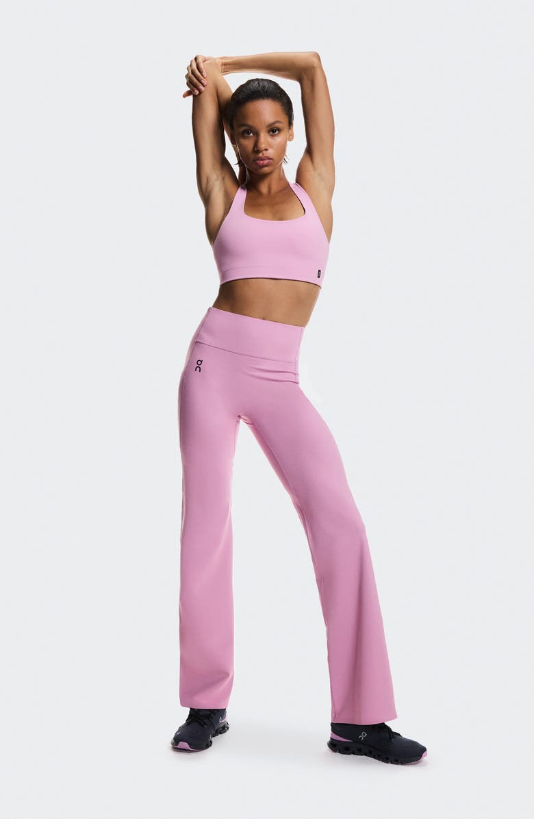 On Studio High Waist Flared Leggings, Alternate, color, Sakura