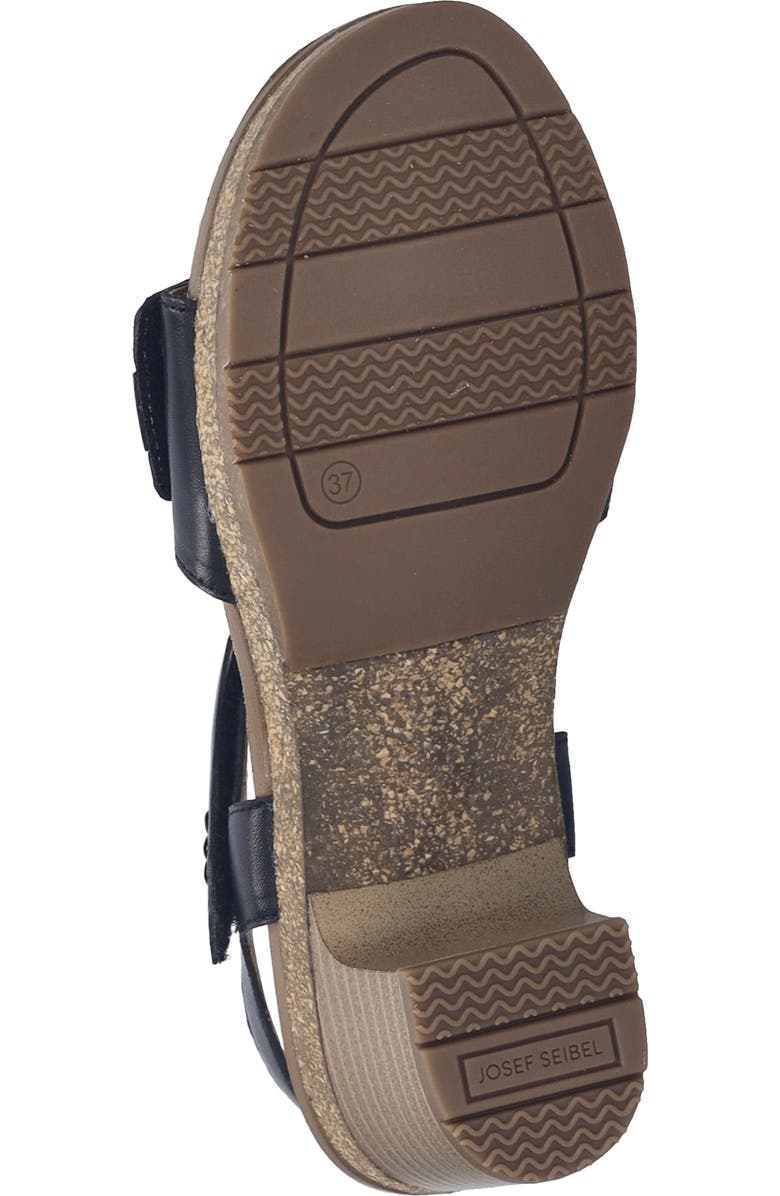 Josef Seibel Grace Ankle Strap Sandal, Alternate, color, Black