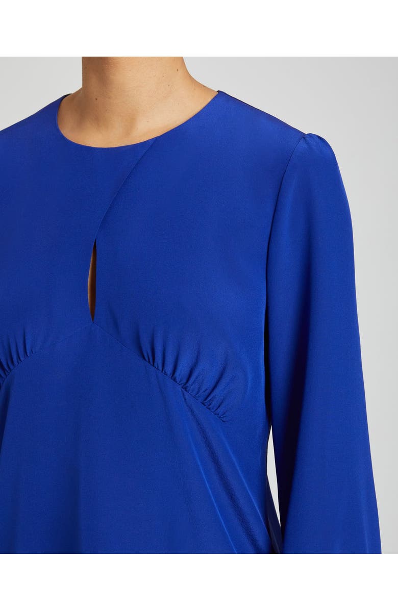 Santorelli LYRA Long Sleeve Silk Blouse with Keyhole Neckline, Alternate, color, 