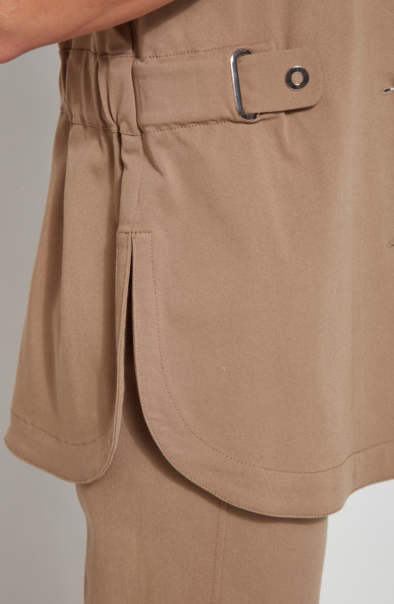 Lysse Valley Waist Cinch Short Sleeve Jacket, Alternate, color, Pecan