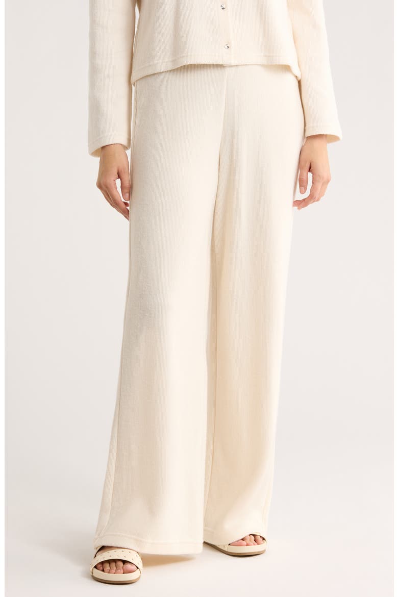 High Waist Wide Leg Pants, Main, color, EGGNOG