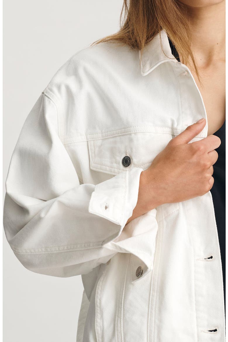 Luna Denim Jacket, Alternate, color, OFF WHITE DENIM