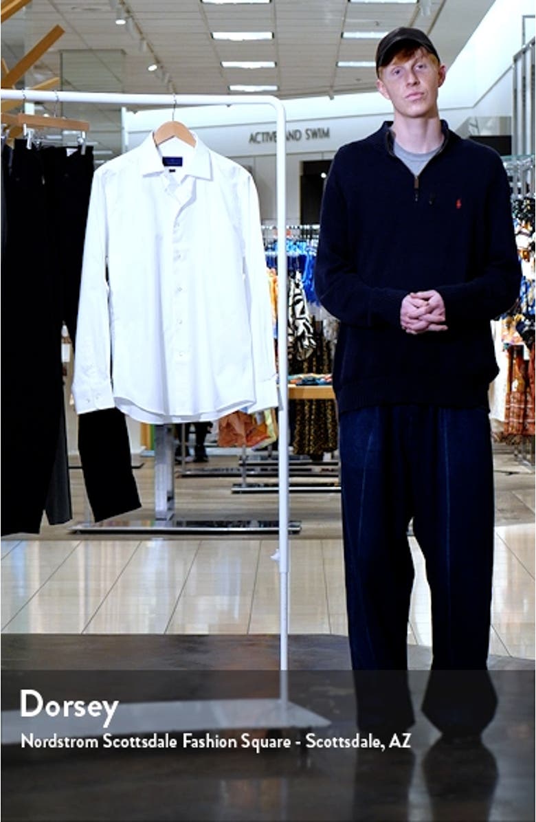 Trim Fit Superfine Twill Dress Shirt, sales video thumbnail