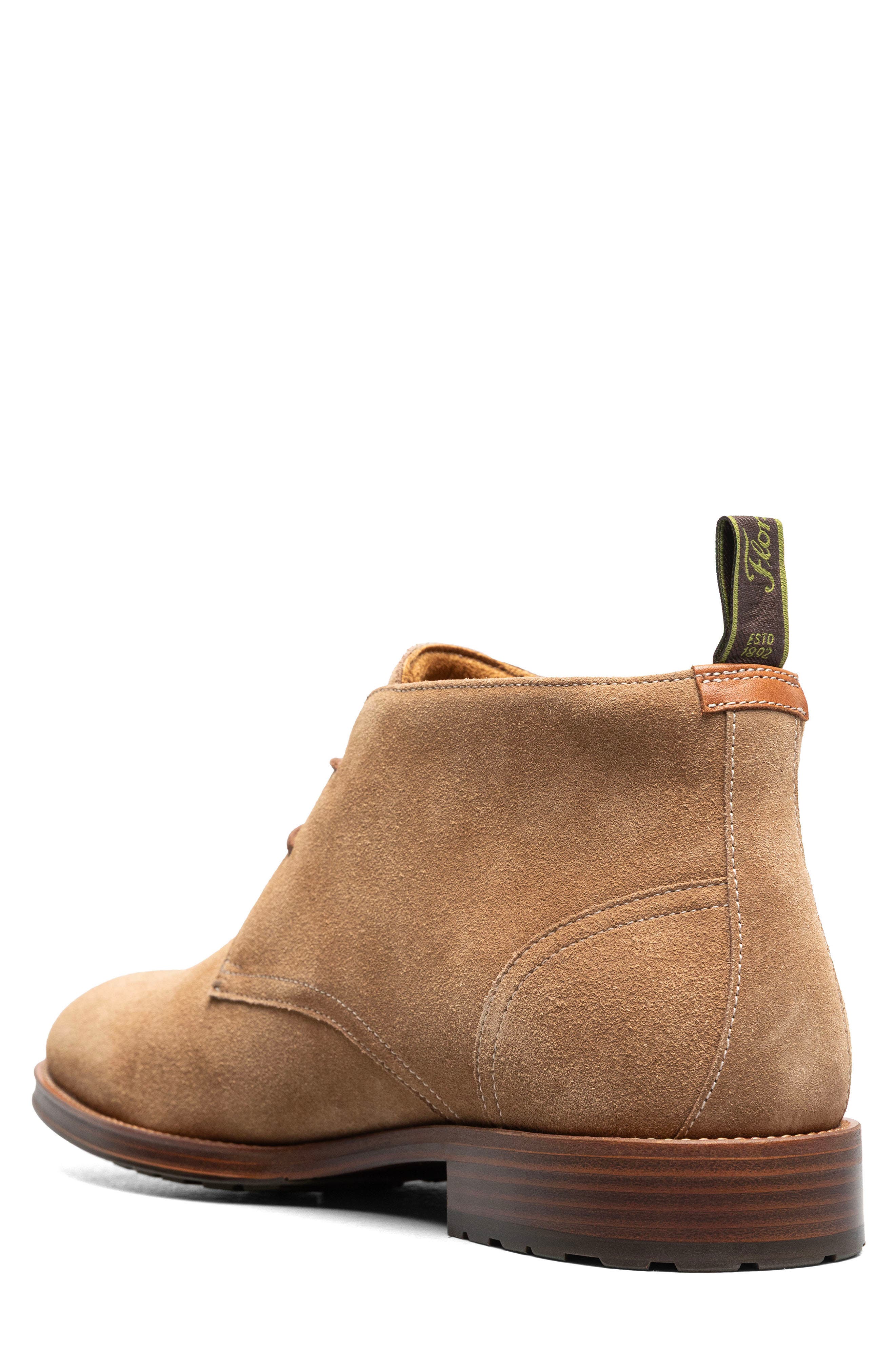 Rucci Leather Plain Toe Chukka Boot, Alternate, color, SAND