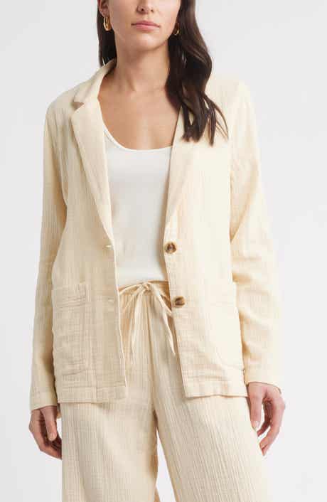 Caslon® Cotton Gauze Blazer