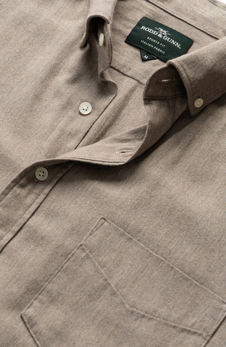 Rodd & Gunn Barrhill Sports Fit Button-Down Shirt, Alternate, color, Taupe