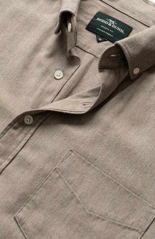 Rodd & Gunn Barrhill Sports Fit Button-down Shirt In Brown