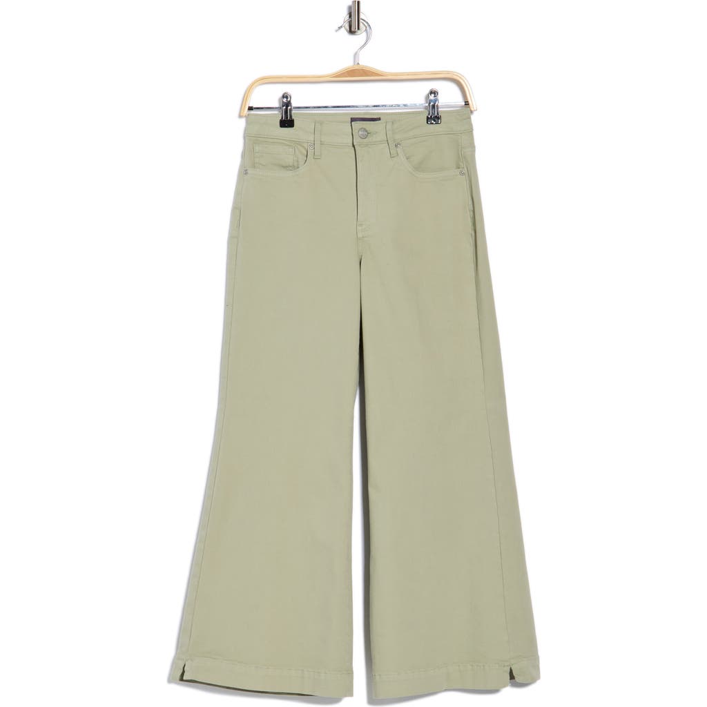 Nydj Mia Palazzo High Waist Flare Jeans In Green