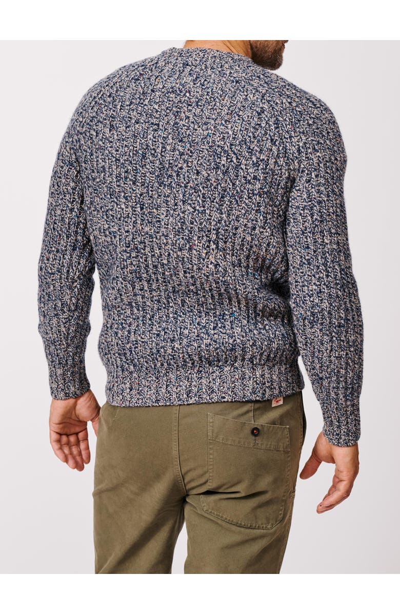 Aubin Gunby Rib Crew Neck Sweater, Alternate, color, Blue Twist