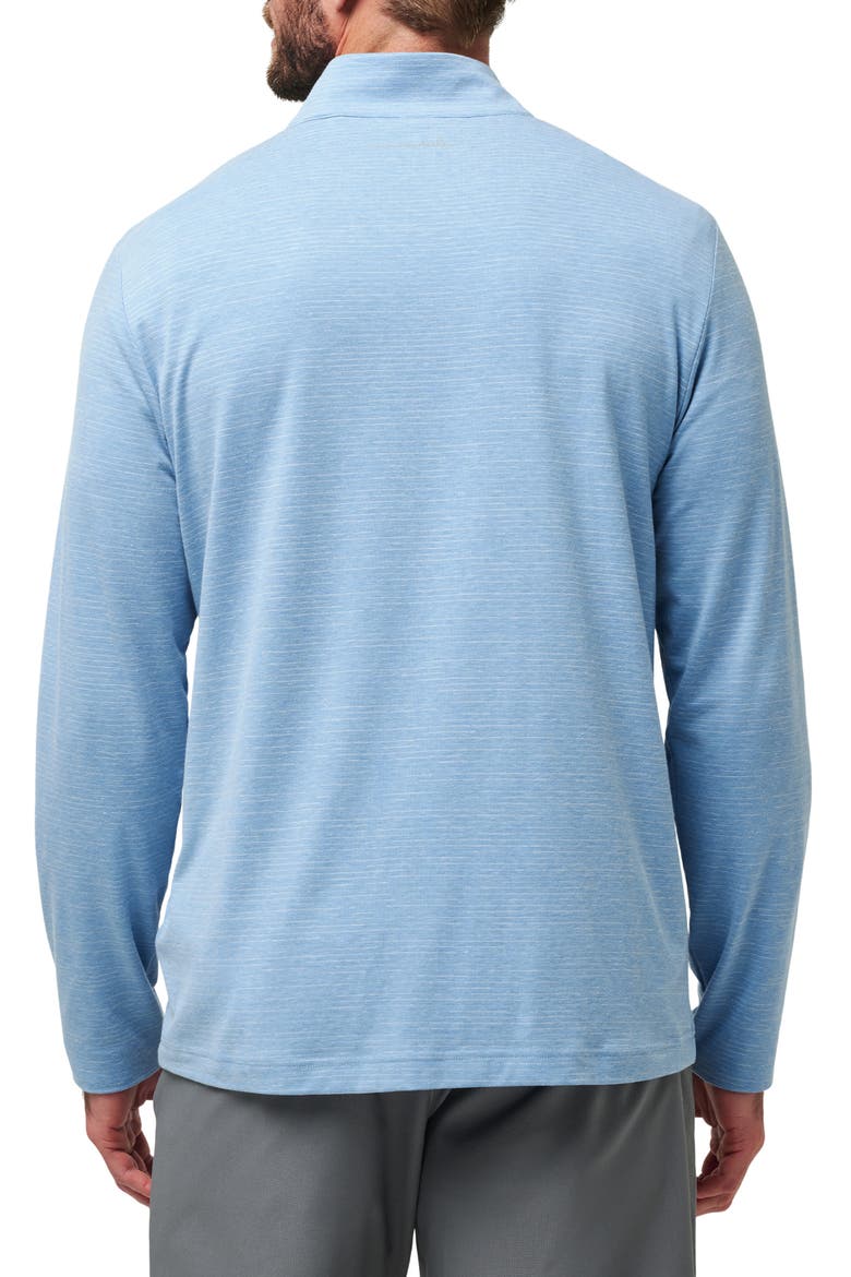 The Heater Quarter Zip Pullover, Alternate, color, HEATHER BLUE