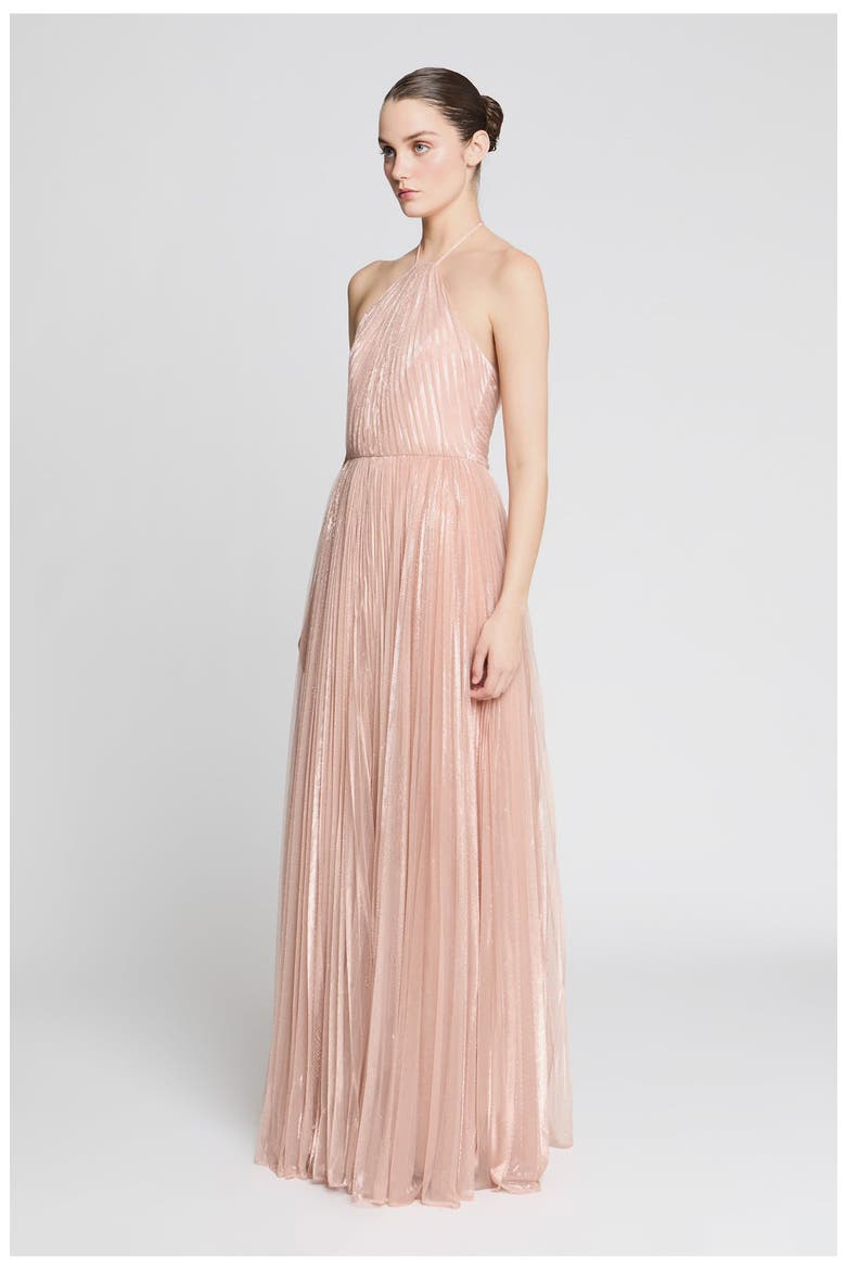 Marisol Lurex Gown, Alternate, color, Quartz
