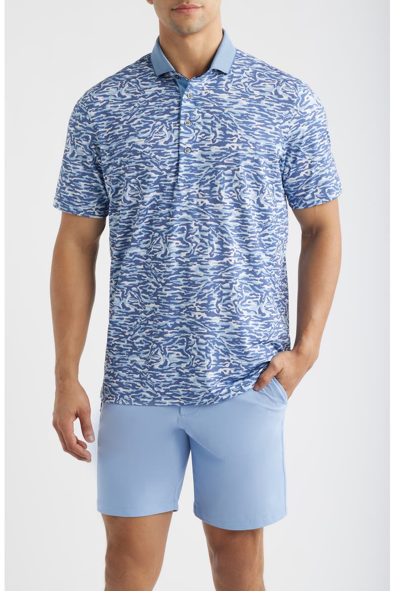 Stalking Wolf Camo Polo, Main, color, WOLF BLUE