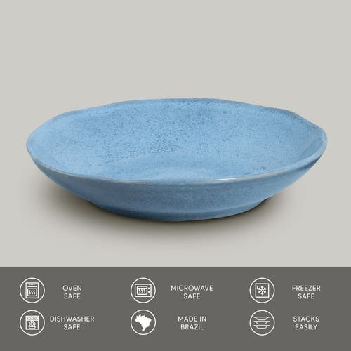 Porto Brasil Pasta Plate Set Of 6 In Blue