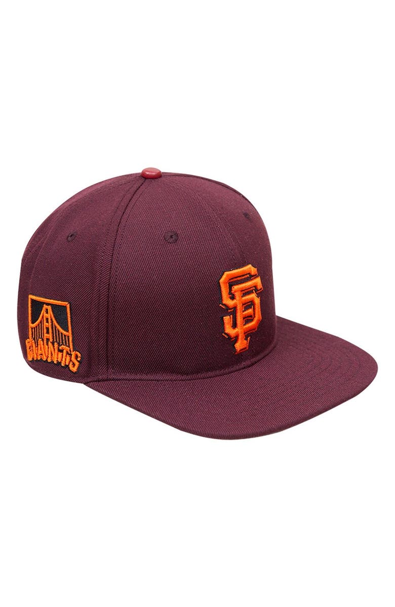 PRO STANDARD Men's Pro Standard Burgundy San Francisco Giants Wine Snapback Hat, Main, color, Burgundy