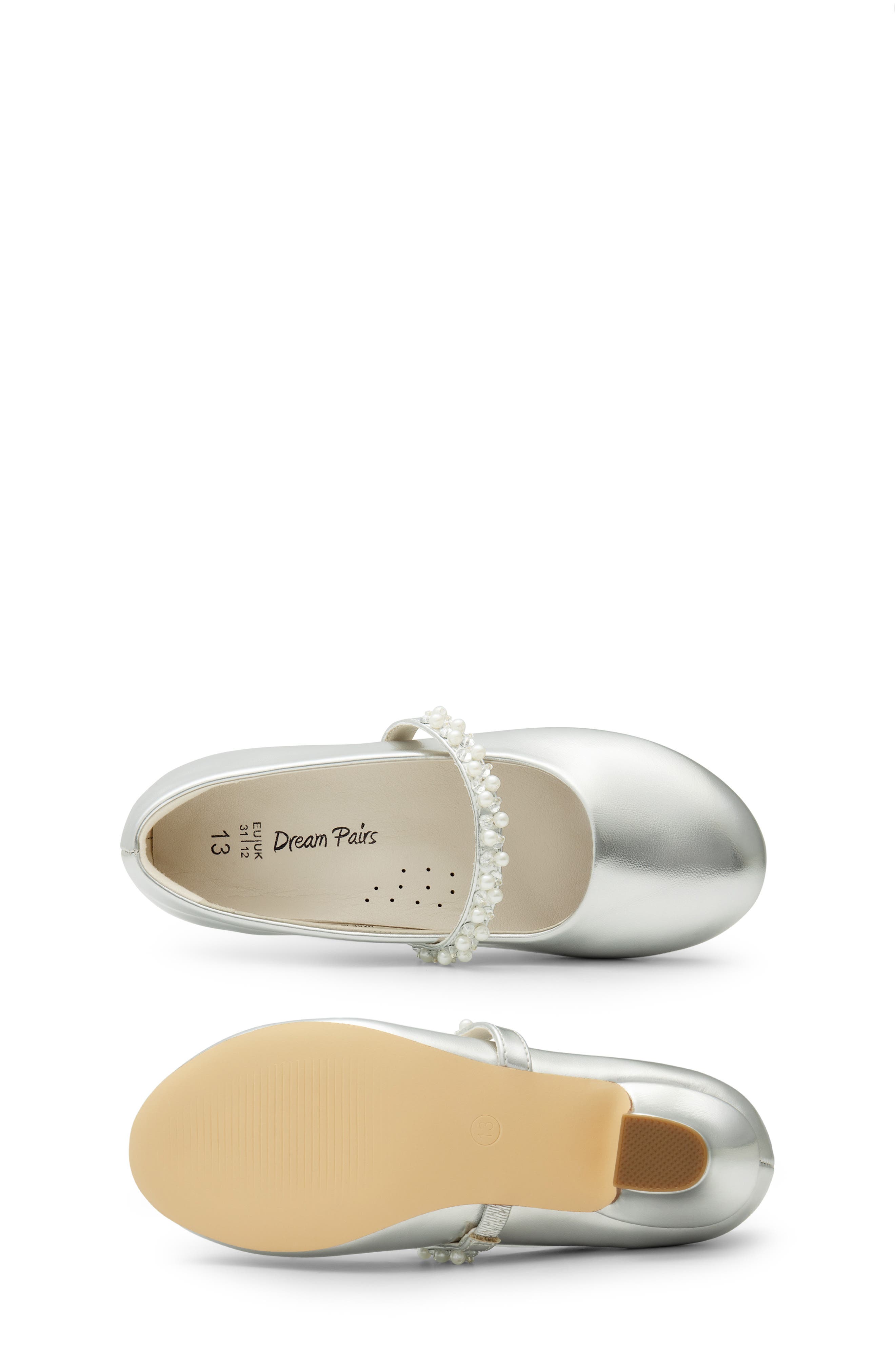 DREAM PAIRS Kids' Embellished Mary Jane Flat, Alternate, color, 