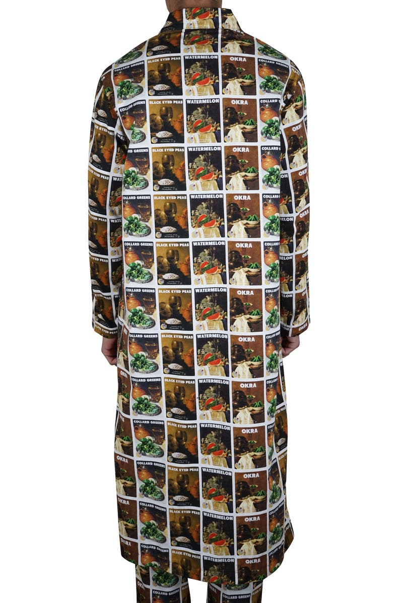 Sky High Farm Workwear x Denim Tears Gender Inclusive Tears Print Single Breasted Nylon Coat, Alternate, color, 