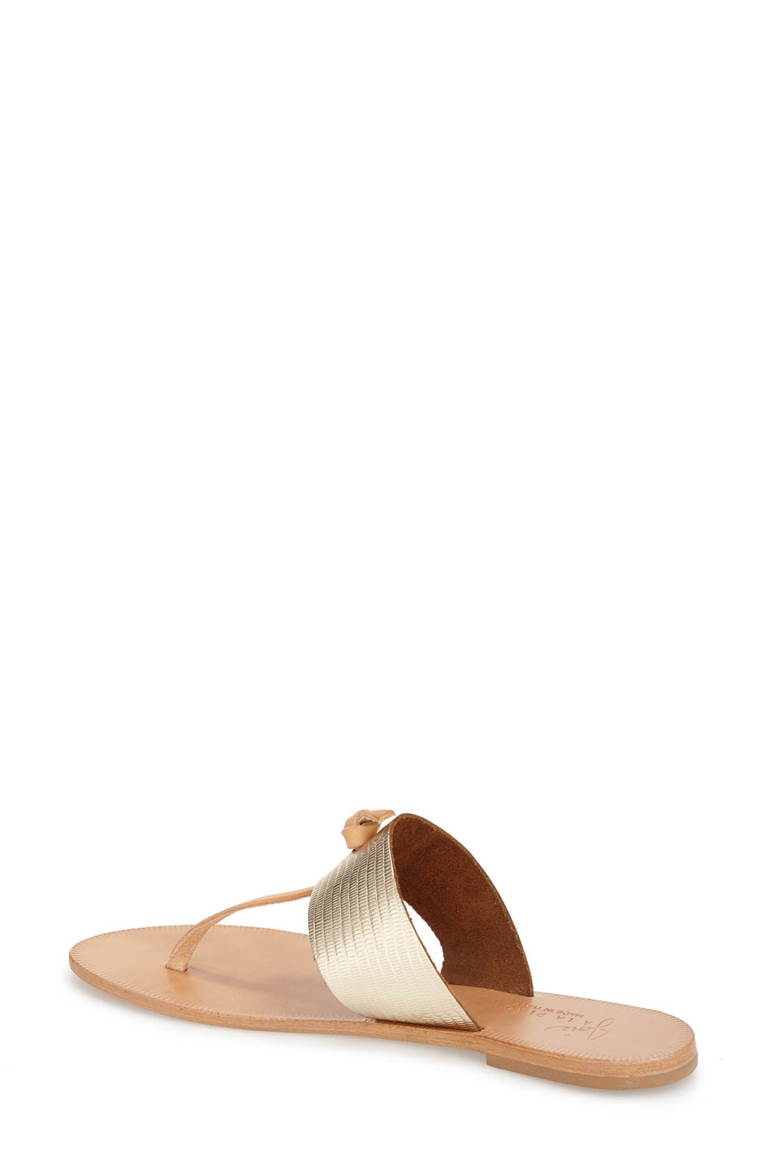 a la Plage 'Nice' Flip Flop, Alternate, color, PLATINUM