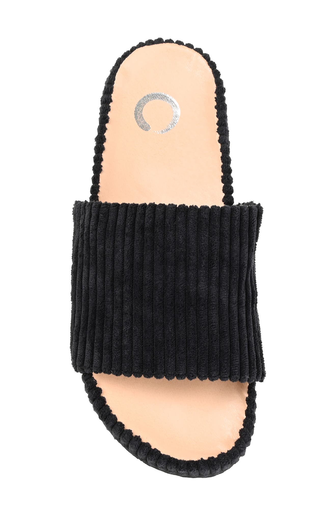 Journee Collection Aveline Ribbed Slide Slipper, Alternate, color, 