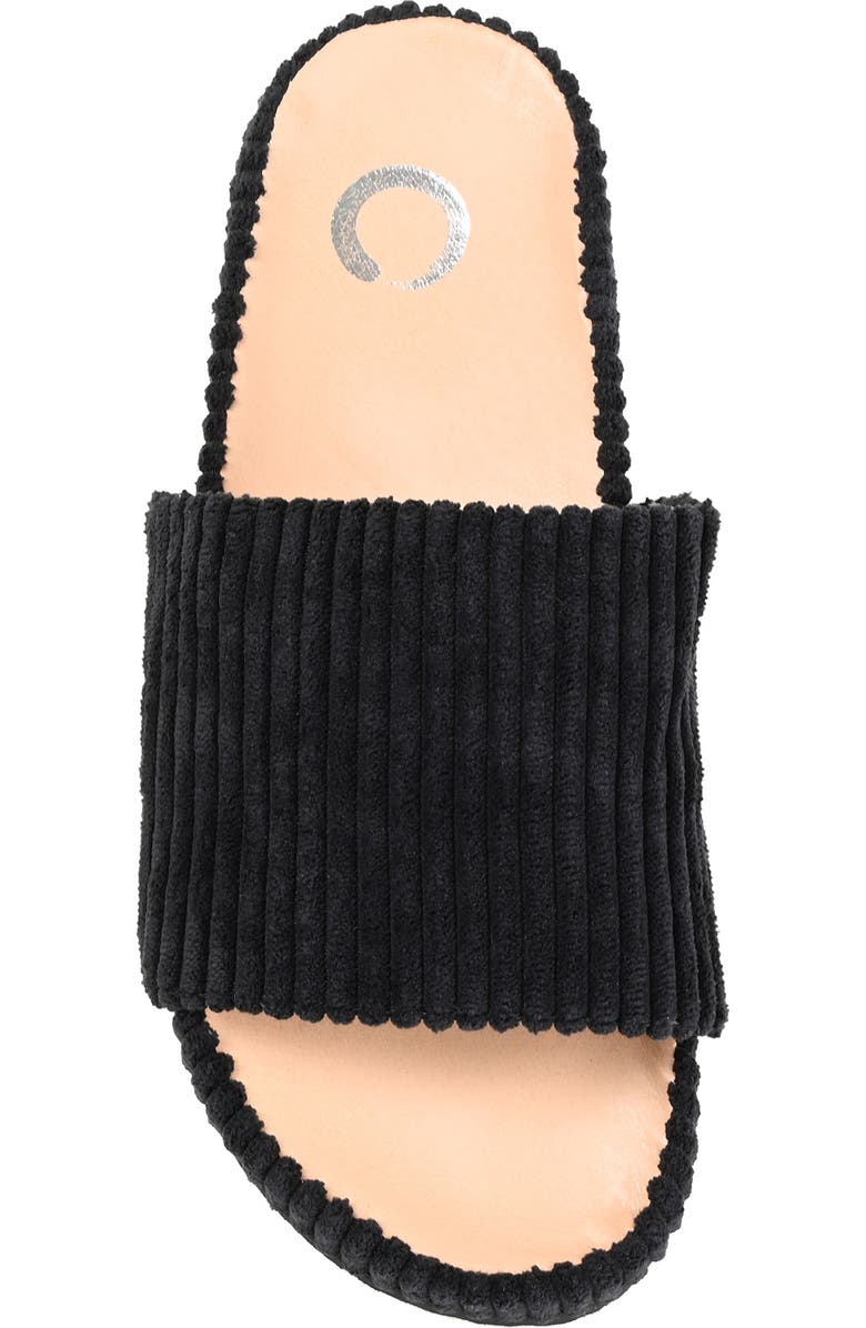 Journee Collection Aveline Ribbed Slide Slipper, Alternate, color,