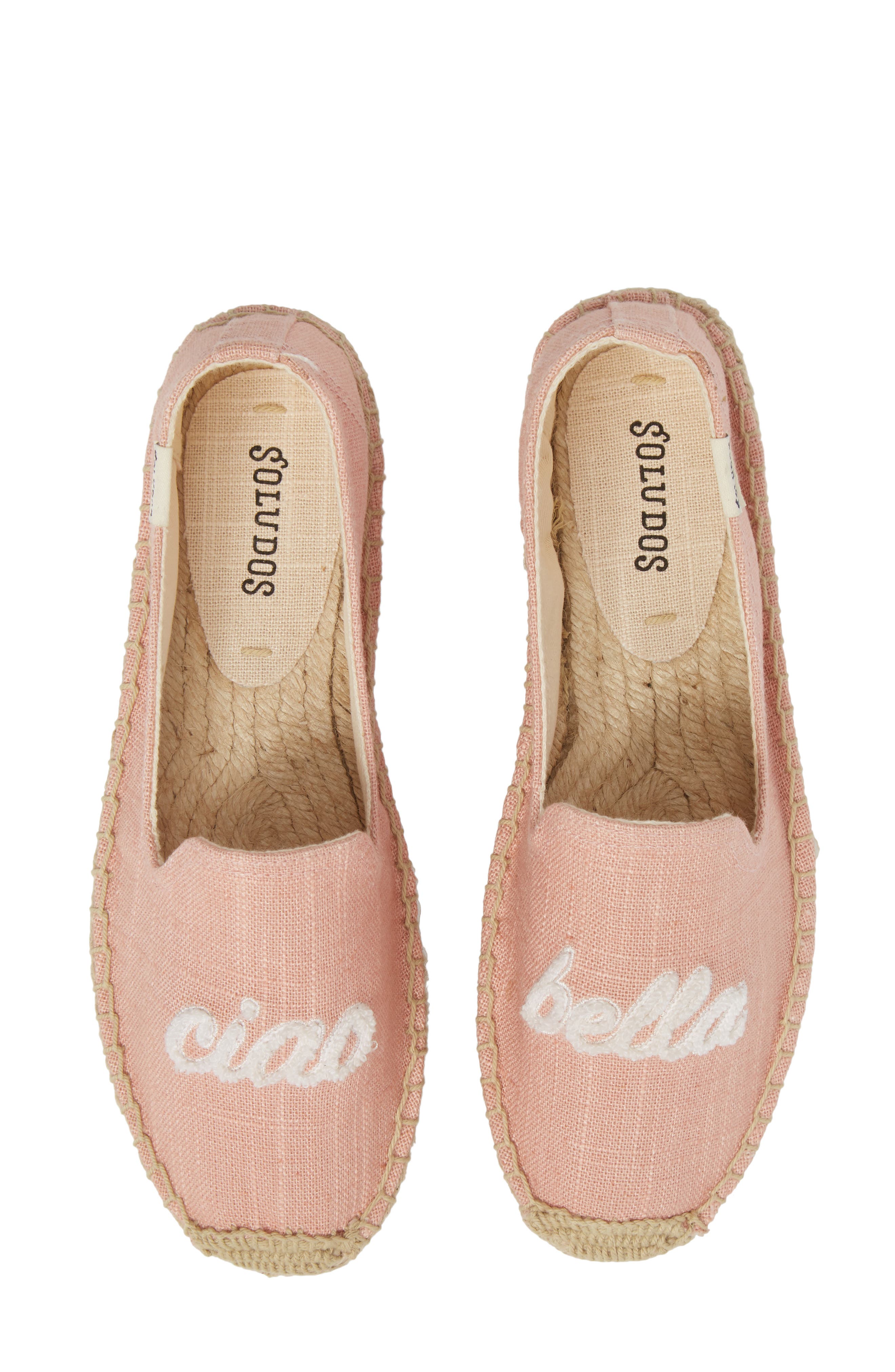 Ciao Bella Espadrille Flat, Main, color, DUSTY ROSE FABRIC