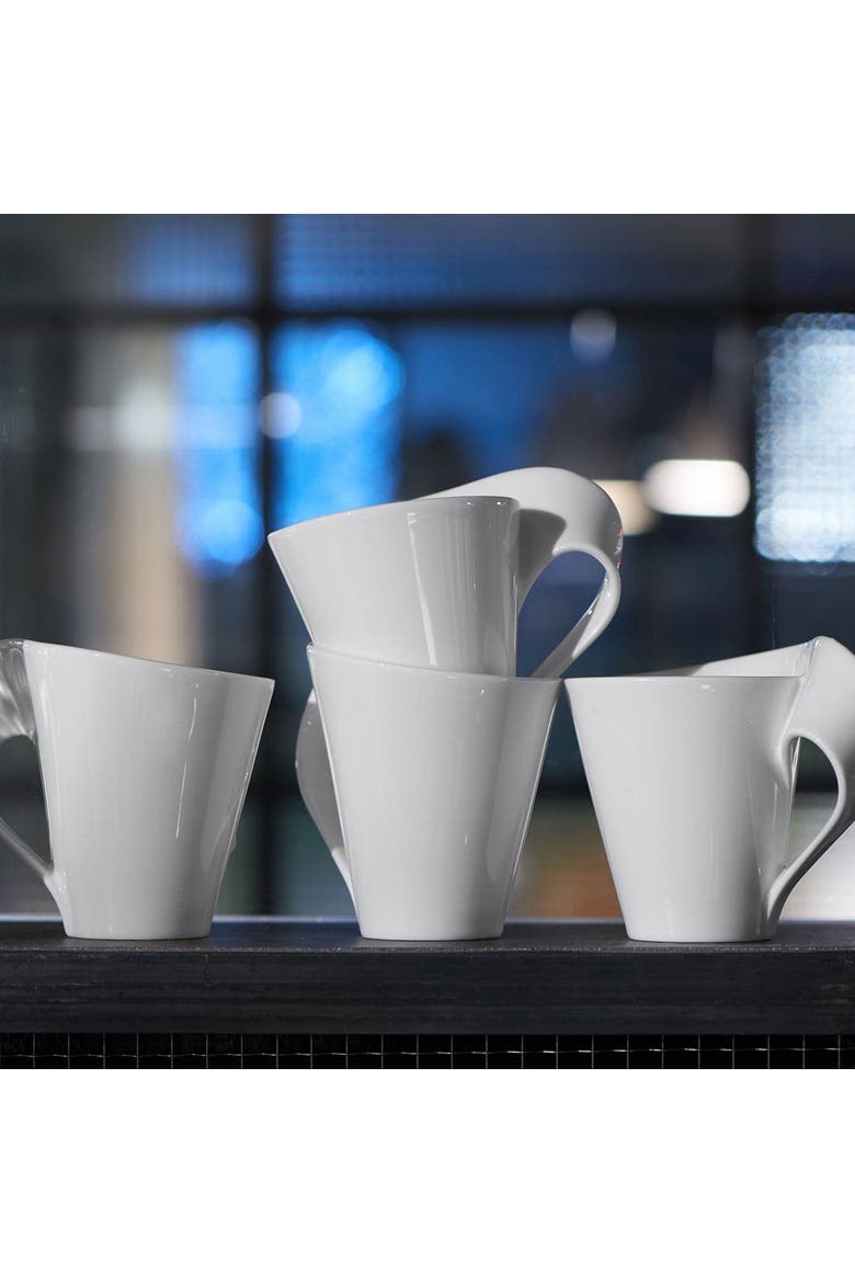 NewWave Caffè Set of 4Mug, Alternate, color, white