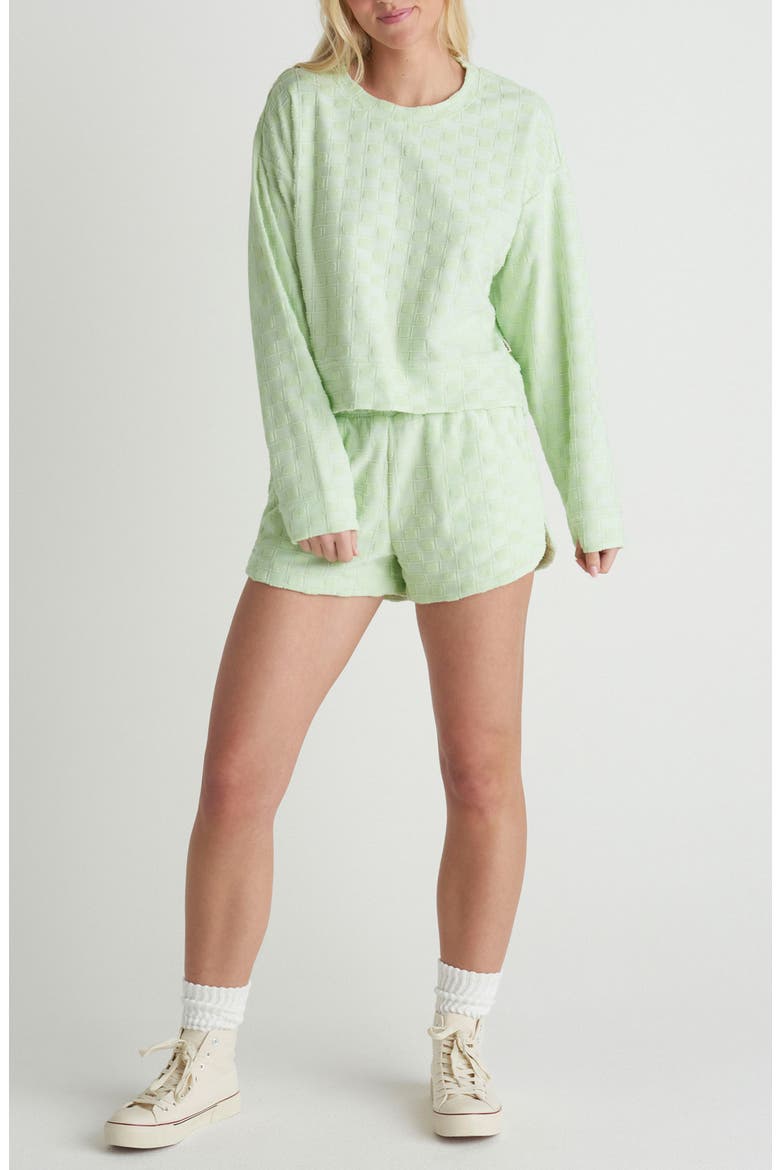 Venice Jacquard Terry Shorts, Alternate, color, SPRAY