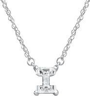Bliss Diamond Diamond "I" Initial Pendant 18" Necklace 14K Gold Lab Grown