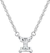 Bliss Diamond Diamond "I" Initial Pendant 18" Necklace 14K Gold Lab Grown
